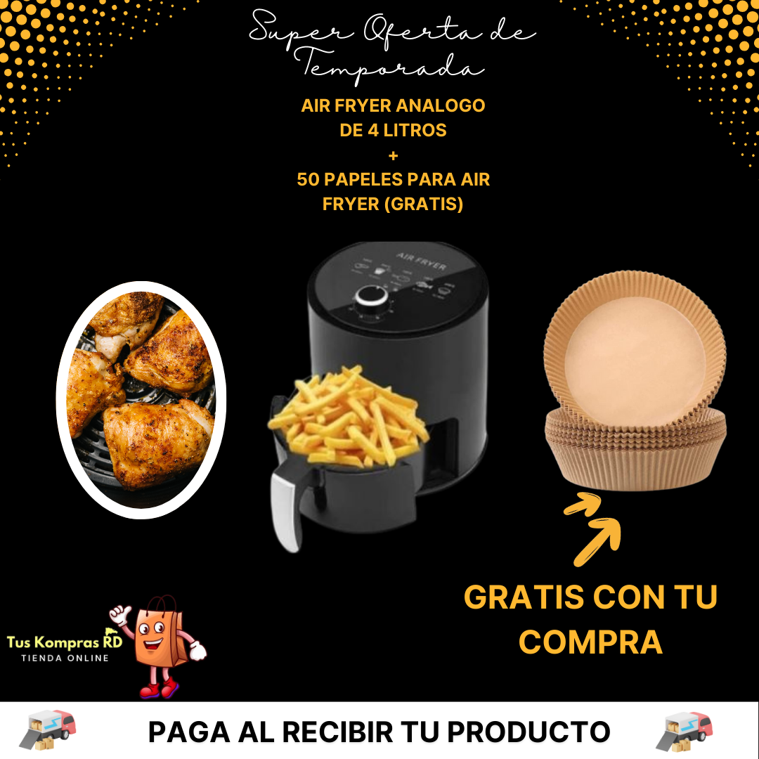 Air Fryer de 4 Litros + Regalo Gratis